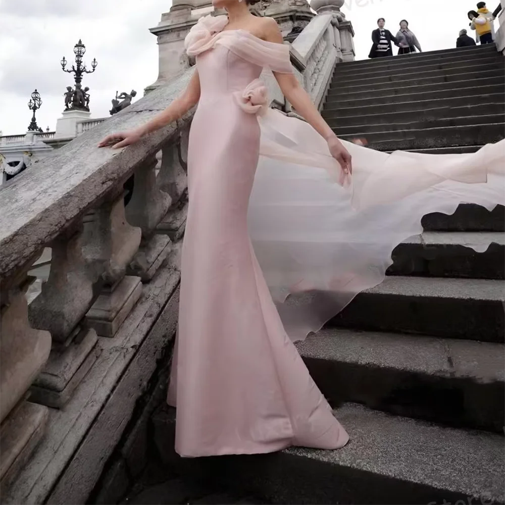 Seksowne bez ramiączek Off Shoulder bez rękawów syrenka formalne suknie wieczorowe na imprezę bal suknie dostosowane