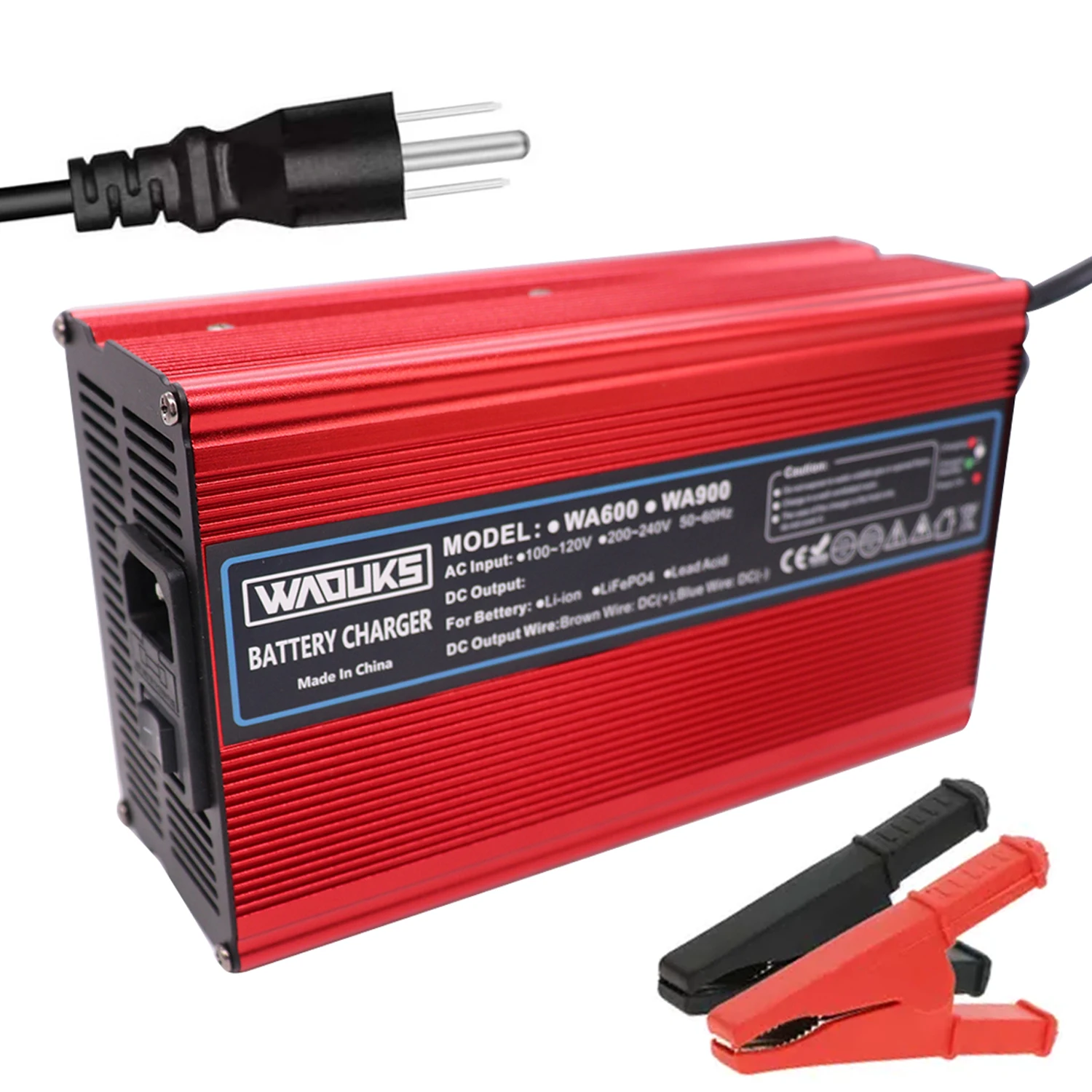 

14.6V 25A LiFePO4 Battery Charger Used for 4S 12.8V 14.4V LiFePO4 Battery Charger Output Alligator Crocodile Clip