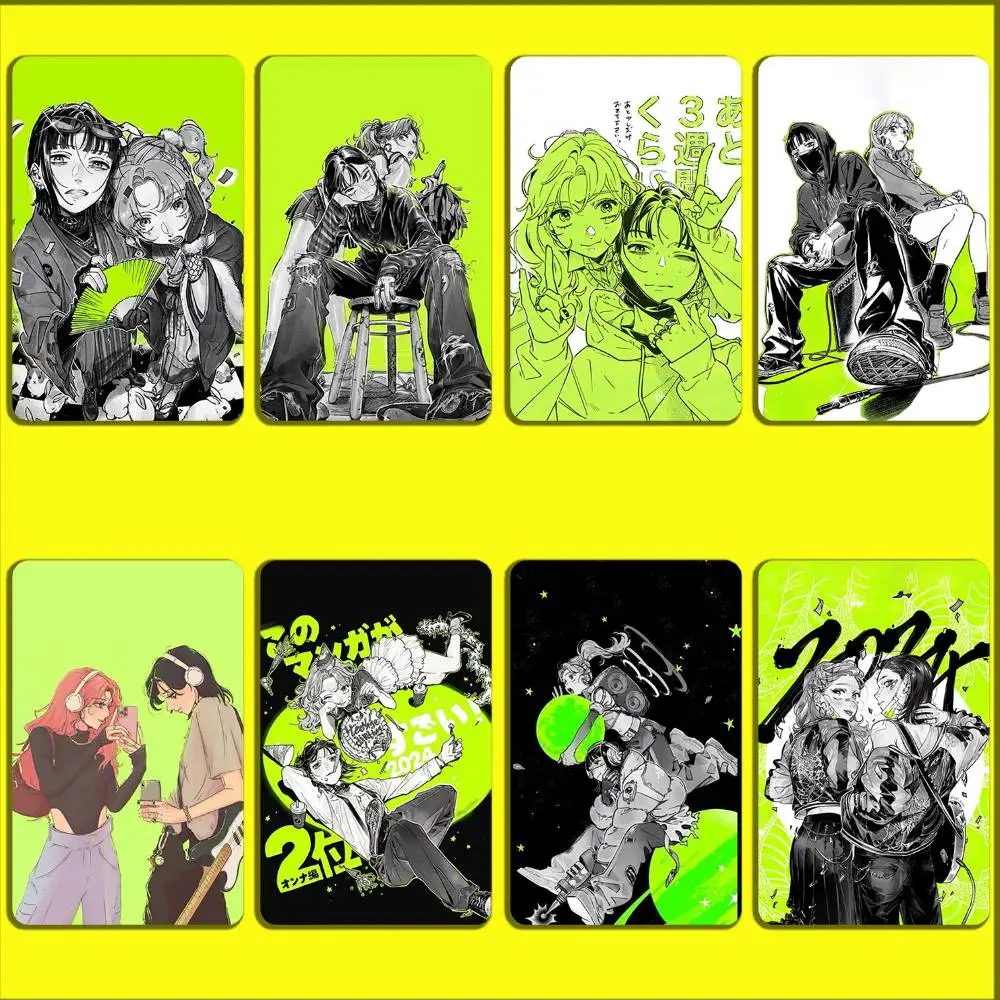 

The Green Yuri Guy KiniOto Manga Card Stickers For Debit Bank Credit Cards Metro Bus Pass Sticker Decoration Cover Skin