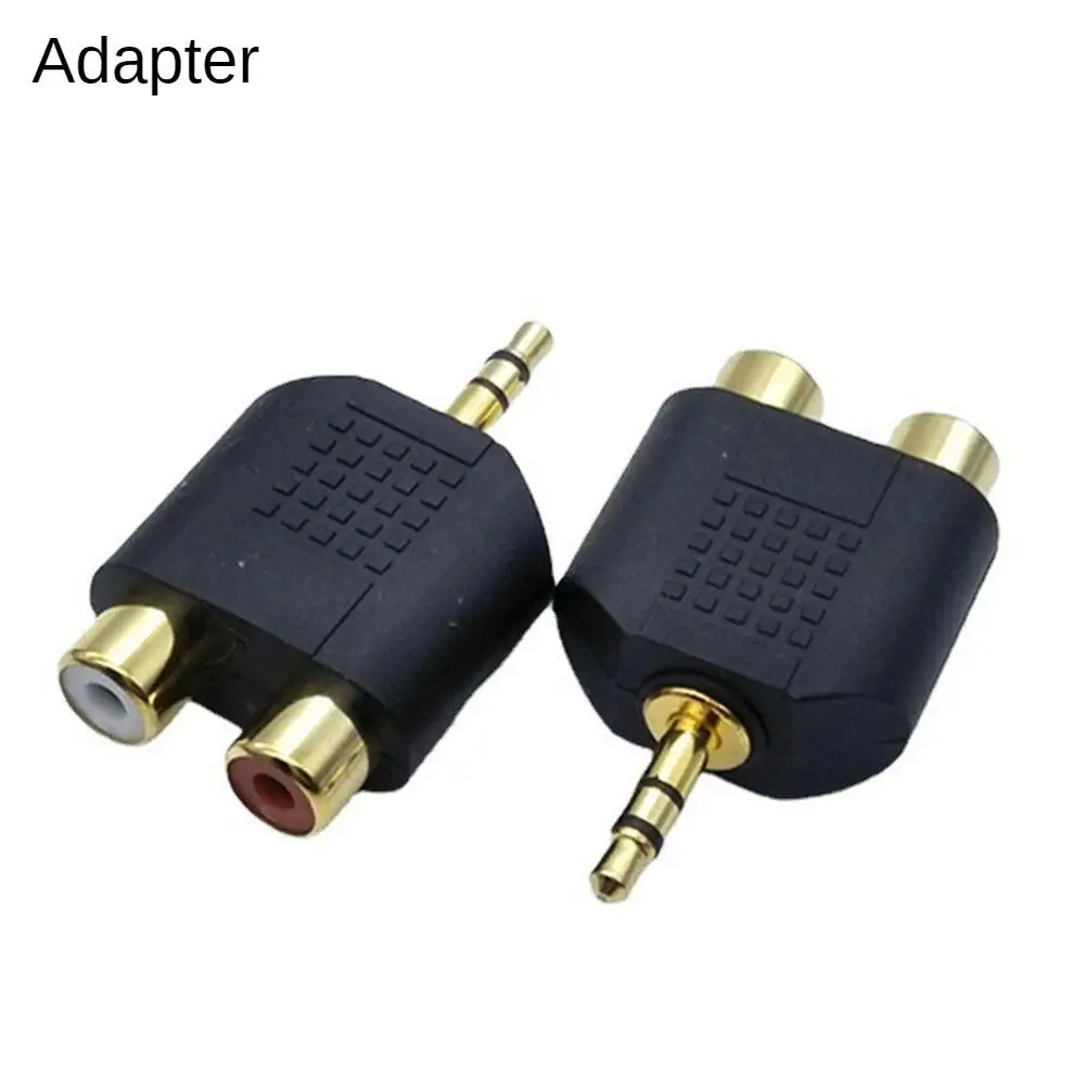 2 RCA Sockets to 1 RCA Phono Plug Phono AV Audio Video Y Splitter Adaptor 1 to Phono Splitter/Joiner Adapter NEWEAT