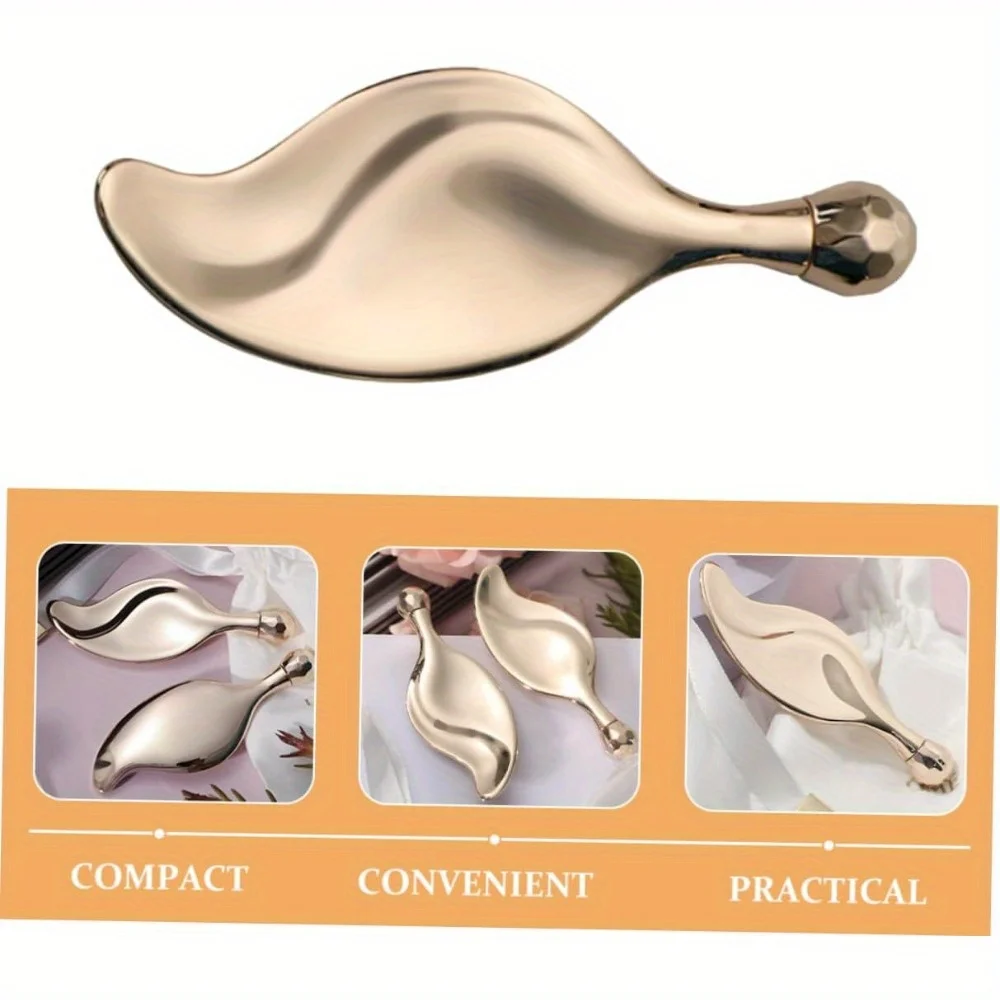 Metalen Oogroller Massage Stick Oogcrème Stick Gezichtsmassage Guasha Gezichtslifting Gezichtsverdunningsroller Schoonheidsverzorgingshulpmiddelen