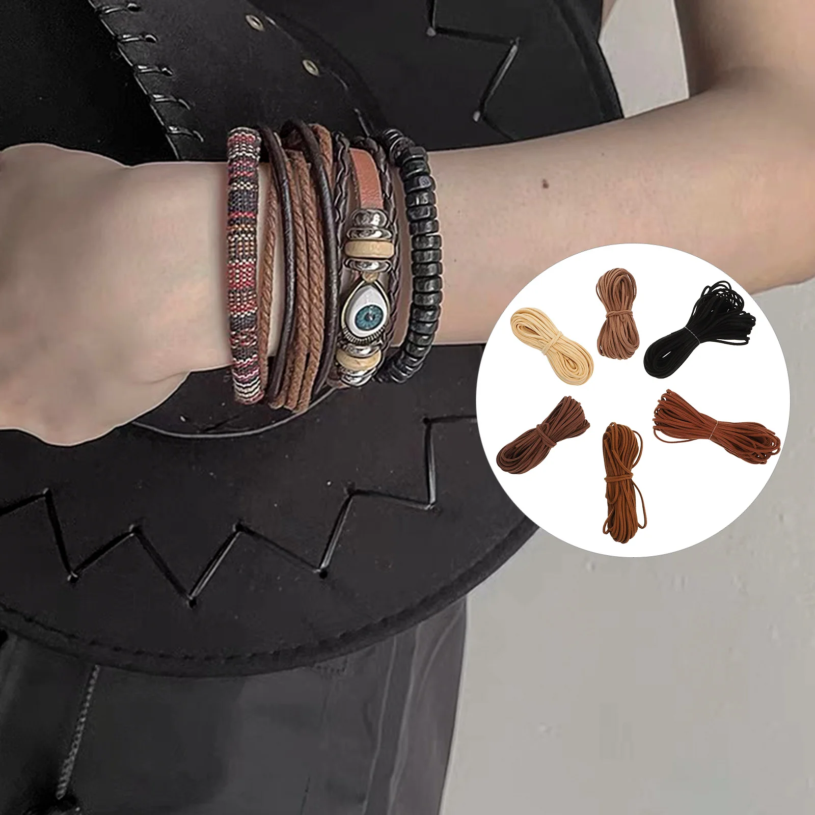 

6 шт. Diy тканый DIY браслет «сделай сам» веревочный браслет плетеная веревка бисероплетение тканое плетеное ожерелье наборы ручной работы