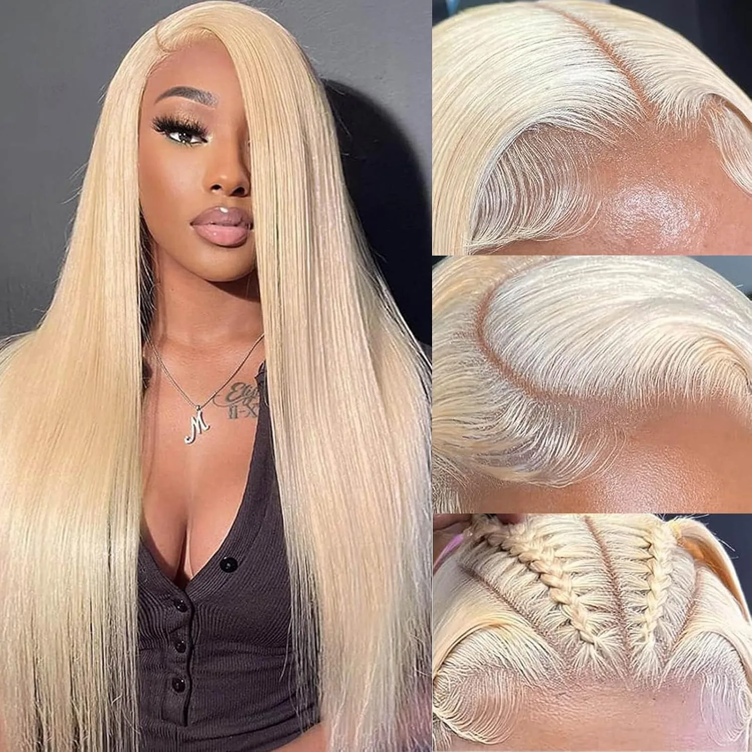 

220% Density Blonde 613 Lace Frontal Wigs Bone Straight 13x4 Lace Front Wigs Human Hair 13x6 Full Frontal Wigs For Black Women