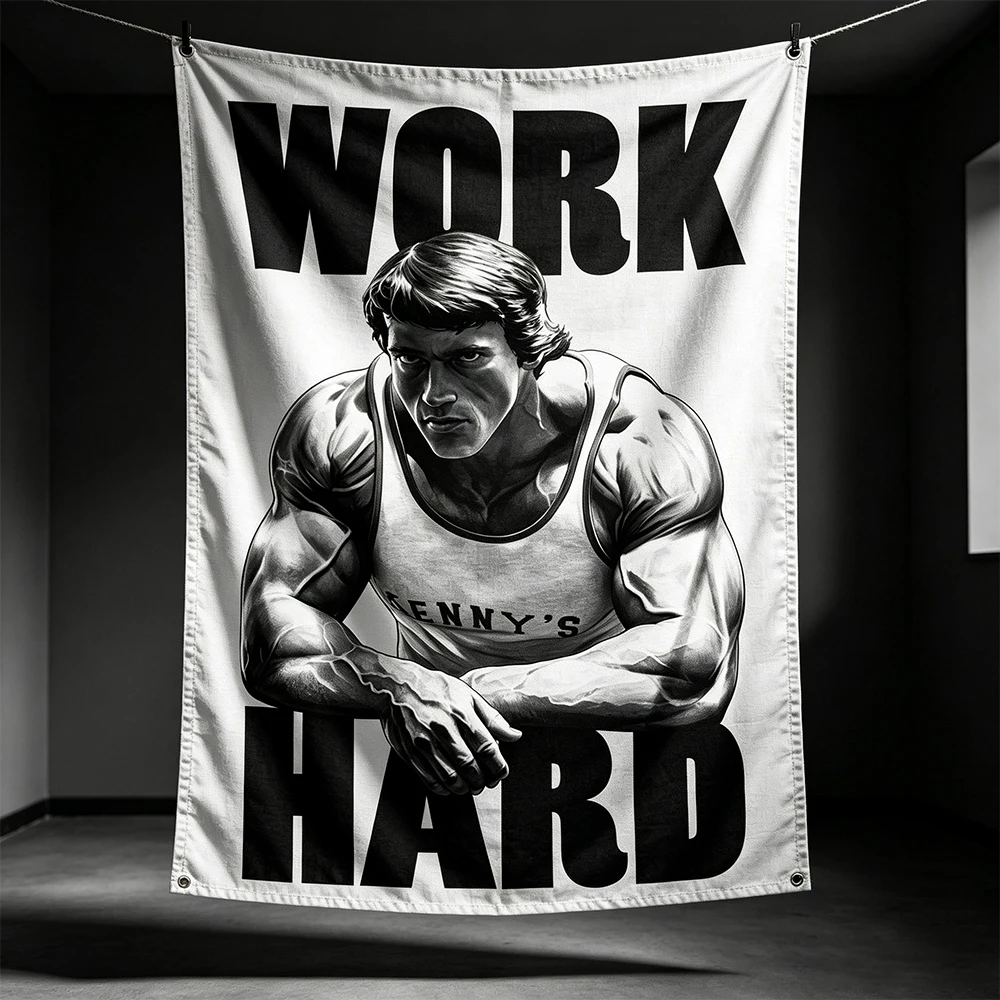 3x5 Ft Bodybuilding Gym Flag Polyester Printing Tapestry Banner For Garage Wall Out Door Decoration With Grommets
