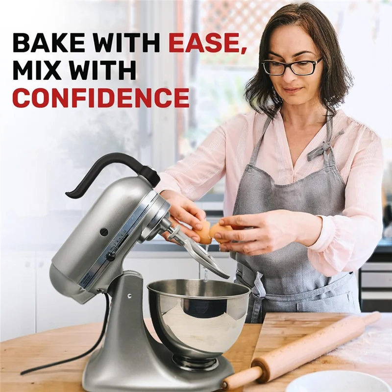 ABUS-For Kitchenaid خلاط برأس مائل - ملحق خلاط بمقبض مريح - مرفق خلاط سهل الإمساك