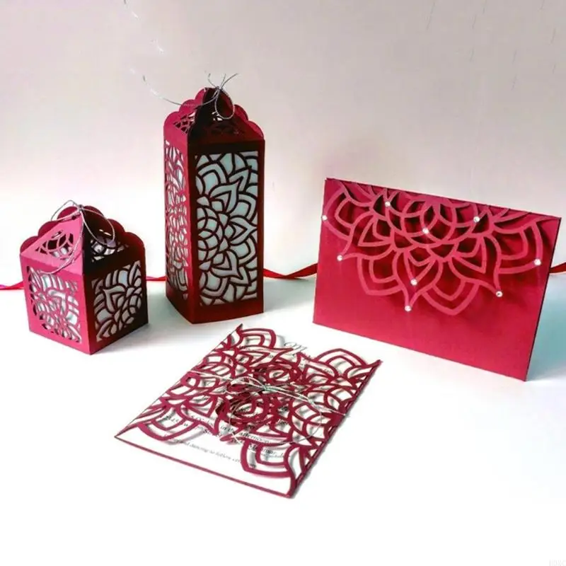 

H0XC Lantern Box Metal Cutting Dies Stencil Scrapbooking DIY Album Stamp Paper Card Embossing Decoration Craft