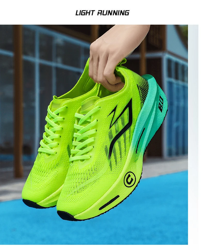 Herren Laufschuhe Atmungsaktive Carbonplatte Sportschuhe Bequeme Trainingsschuhe Outdoor Marathon Jogging Damen Tennisschuhe – Detail 26