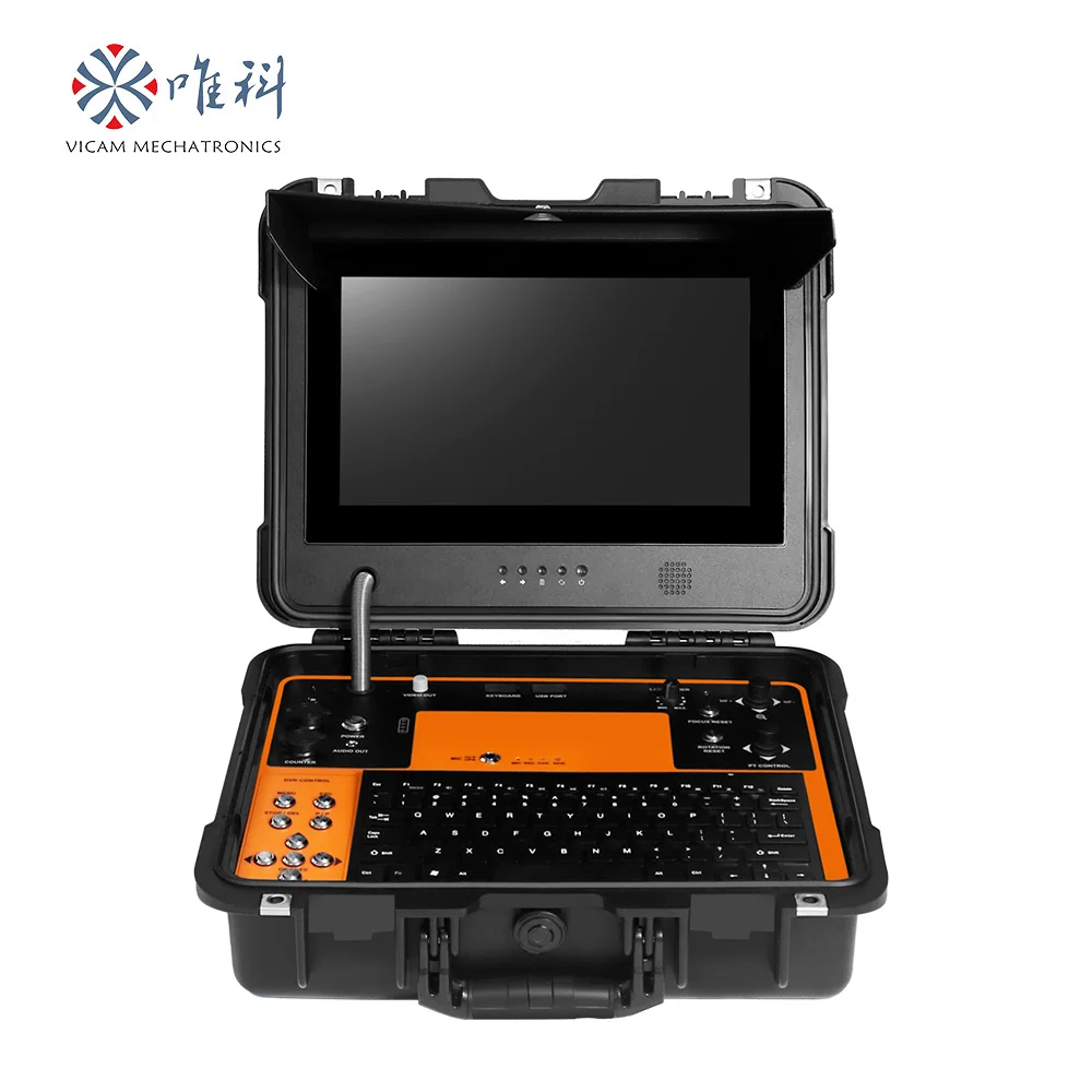 Vicam melhor vendedor full hd 1080p câmera de inspeção de tubulação analógica rotação de 360 graus com 33mm pan tilt foco manual 512hz sonda