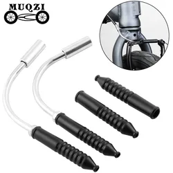 MUQZI Bike V Brake Noodles Bend Tube Protector Sleeves MTB Road Bicycle 90/110 Degree Cable Hose Pipe Dust-Proof Boots