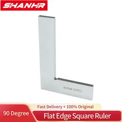 Quadranti quadrati con bordo angolare a 90 gradi righello ad angolo retto strumento di misurazione quadrato in acciaio al carbonio per falegname per la lavorazione del legno