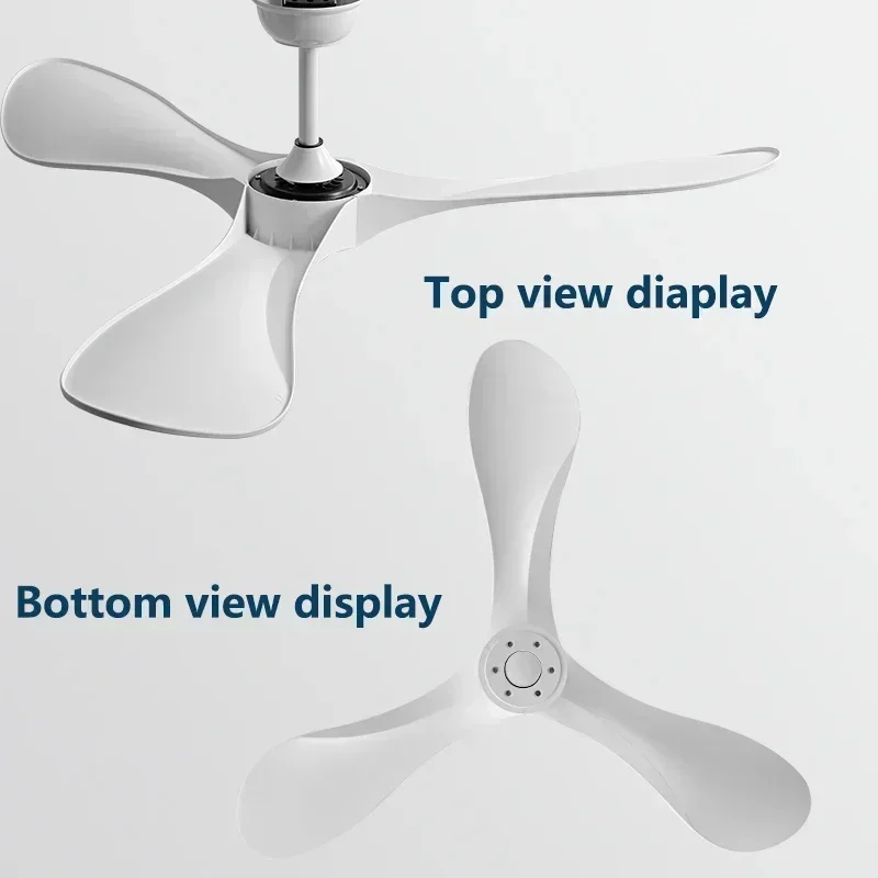 52Inch Ceiling Fan 3 ABS Strong Blade DC 35W Restaurant Fan Support Remote Control 110V 220V Industrial Vintage Ceiling fans