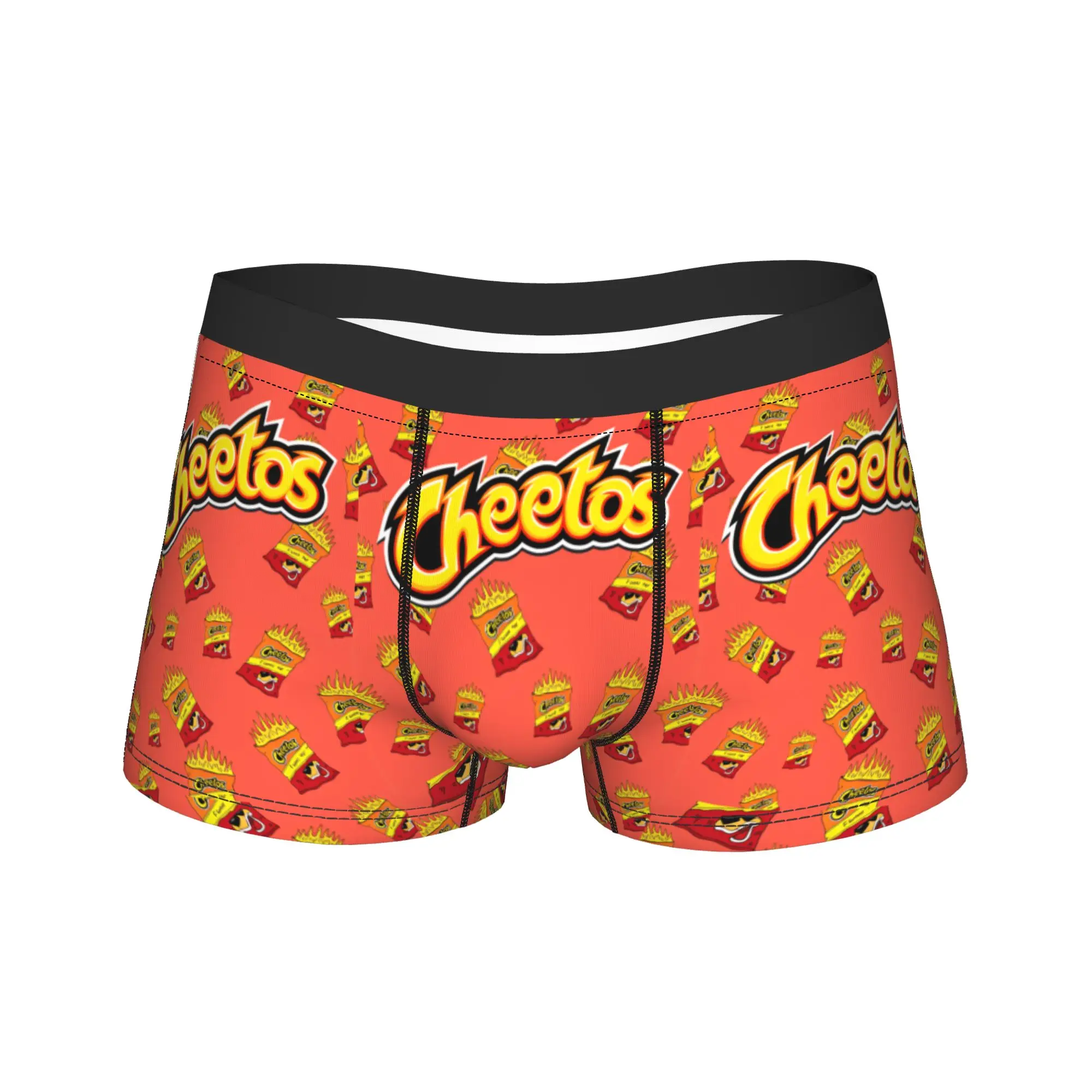 

Трусы-боксеры Cheetos Hot Snack Cartoon Chester, мужские трусы с забавным принтом, качественные боксеры-брифы больших размеров 2XL