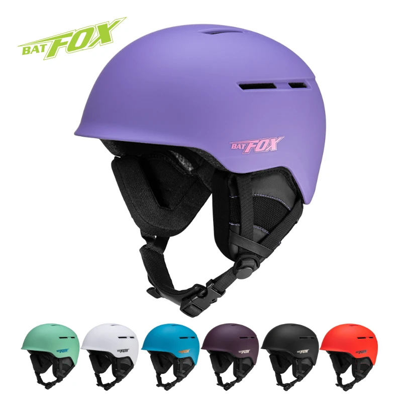 

BATFOX New Man Women Professional Ski Snowboard Snowmobile Helmet Integrated Adult Windproof Winter Skateboard Skiing Helmet