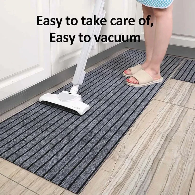 Carpet Household Water Absorbing Non-slip Kitchen Rugs Foot Mat for Hallway Striped Floor Carpet House Entrance Mat Floor Rug