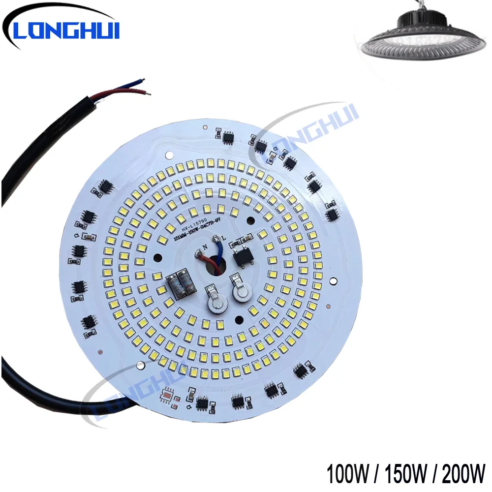 لوحة إضاءة LED سلكية عالية الطاقة 220 فولت، تستخدم لأضواء الفناء الخارجية في مواقع البناء والحدائق والمربعات وورش العمل وما إلى ذلك #1