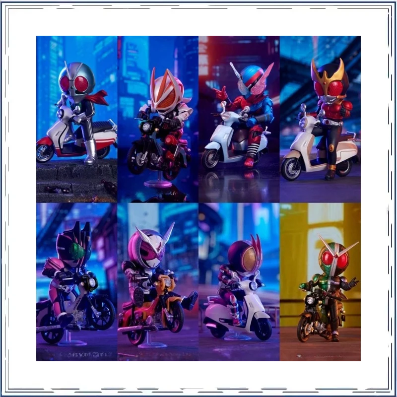

Kamen Rider BANDAI Co-branded Blind Box Motorcycle Modeling Collection Ornament Children's Day Gifts Action Figure Model Toys