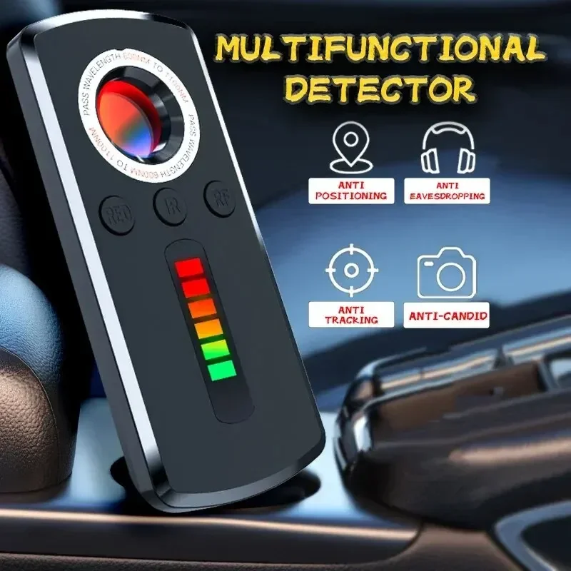 Rilevatore telecamera nascosta Gadget anti-spia Cacciatore professionale Segnale wireless Mini dispositivi per auto Ricerca a infrarossi GPS Intercettazioni Bug