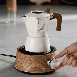 Mini elektrikli seramik soba Coffee Pot kahve demleme taban ısıtıcı 2-speed ayarlamak için özel çay makinesi taşınabilir su kazanı 500W