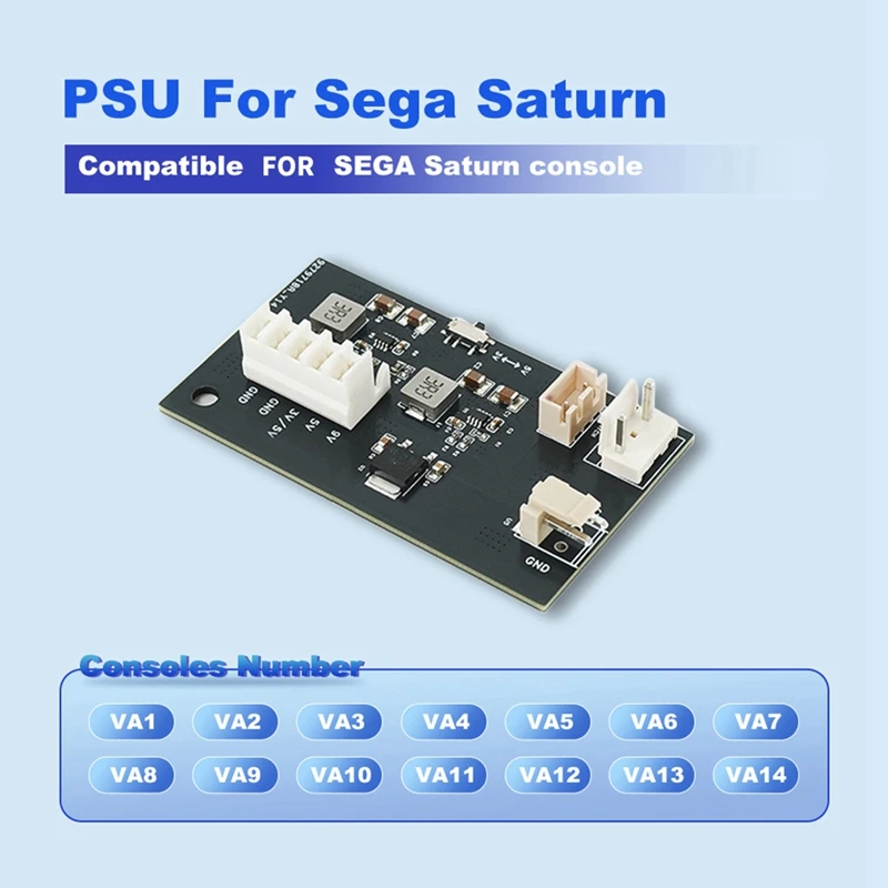 DT23 USB-C 12V 3A Power Supply Board Replacement Module for SEGA Saturn Retro Game Console Repair Parts PSU Mod