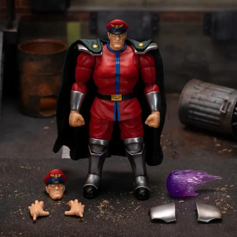 Gra Street Fighter II M. Bison Figurka akcji Zabawki Street Fighter II: Świat Wojownik Figurki Anime Model Urządzenia peryferyjne Prezent