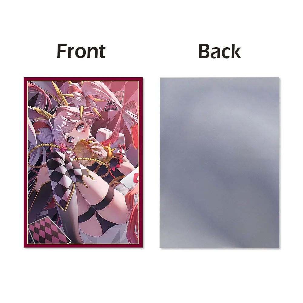 

50-Pack Holographic Anime Card Sleeves - 63x90mm , Top Loading YGO Trading Card Protectors- Perfect for Protecting Collectible C