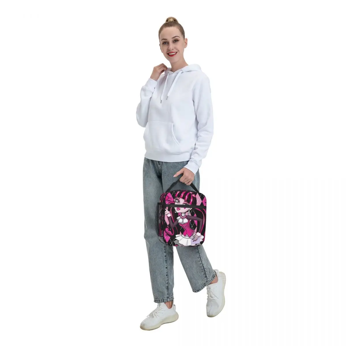 Draculaura Insulated Lunch Bag Thermal Bag Meal Container Monster High High Capacity Tote Lunch Box Girl Boy Office Outdoor