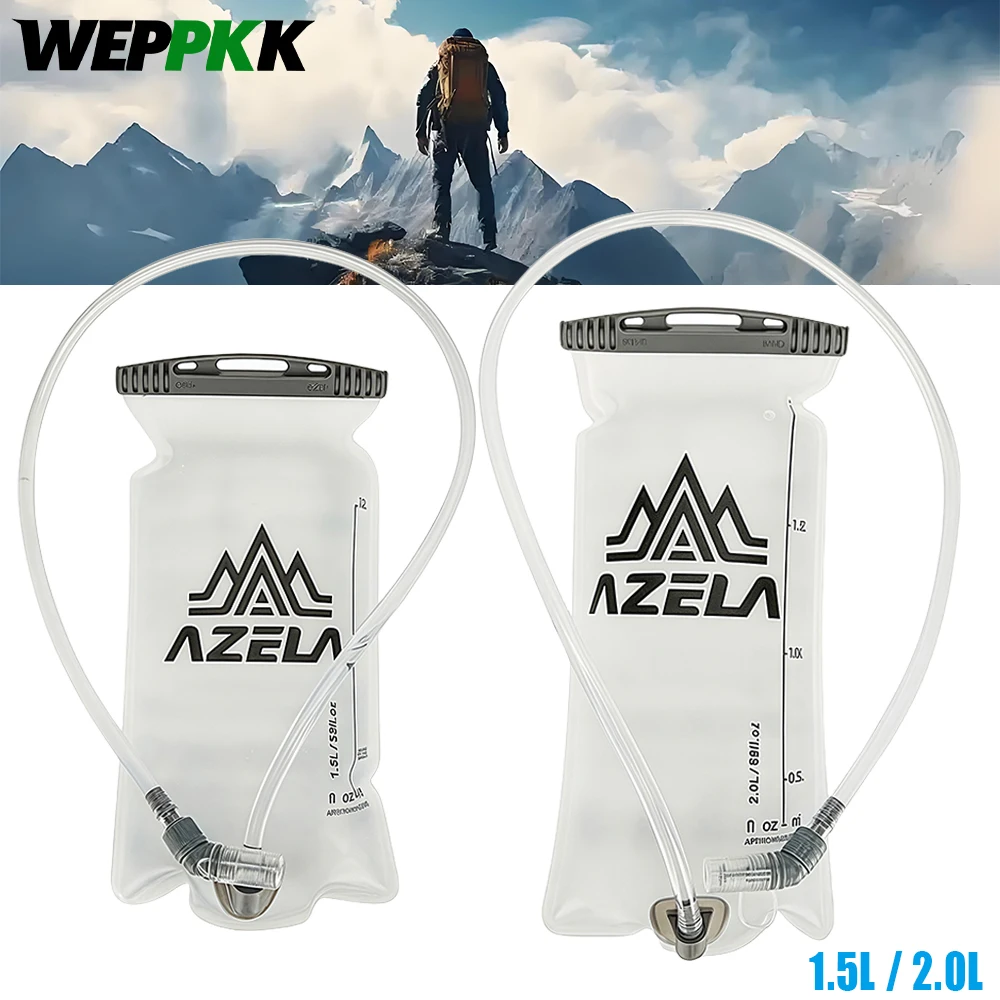 1 vejiga de hidratación de 1,5 l/2l, vejiga de agua para mochila de senderismo, depósito de agua a prueba de fugas para acampar, ciclismo y correr