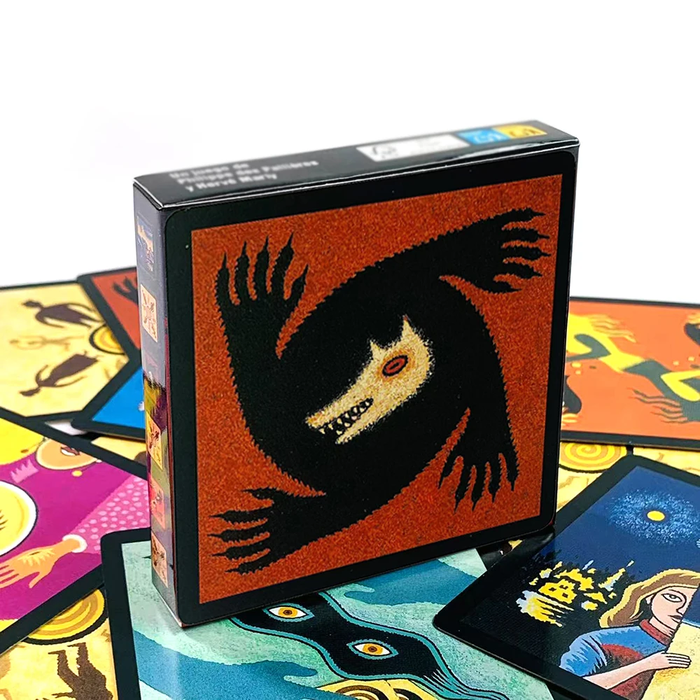 Juego de cartas Español, juego de mesa interactivo multijugador de cartas de cooperación estratégica, regalos de Navidad y Halloween
