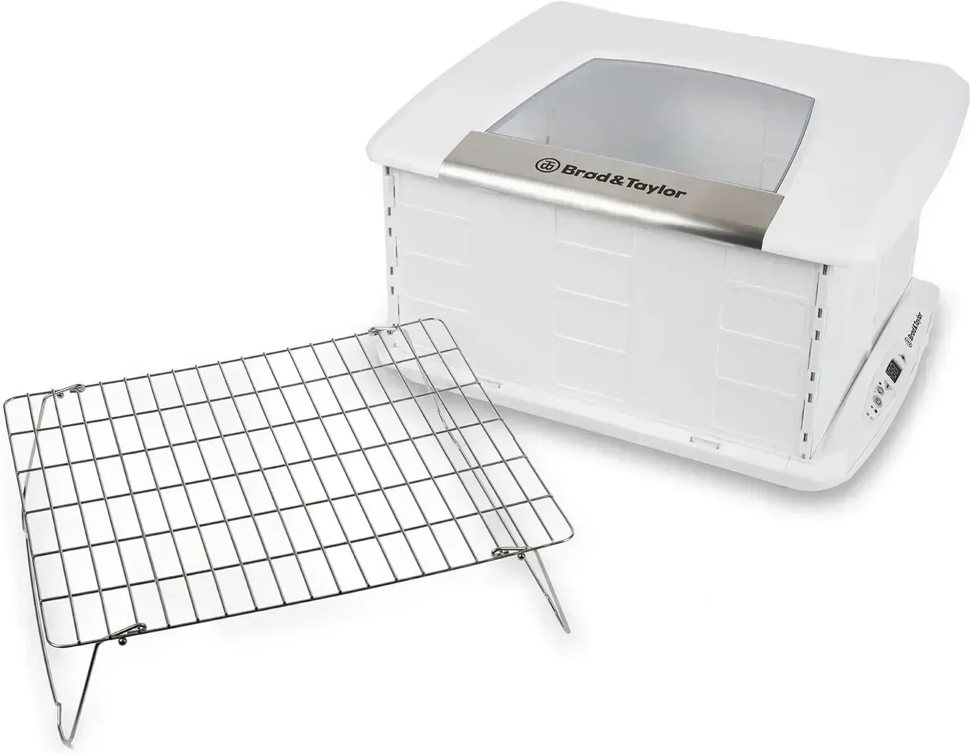 Brod & Taylor-Folding Proofer and Slow Cooker, White  with Accessory Shelf