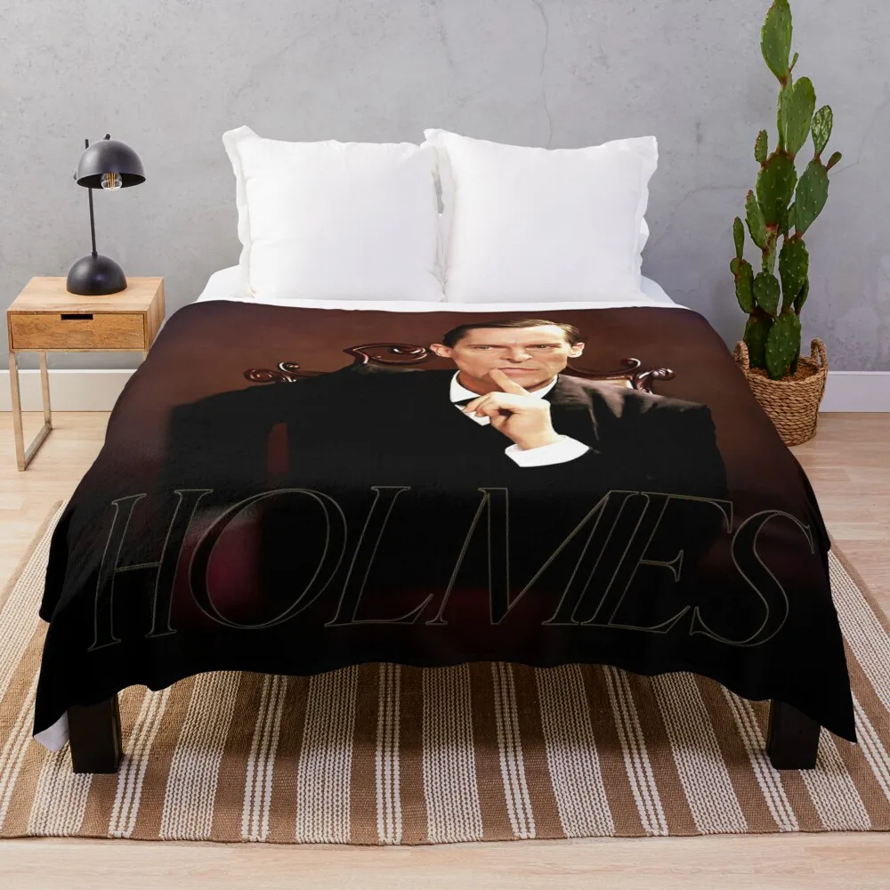 Jeremy Brett as Sherlock Holmes: A Timeless Classic Throw Blanket Decorative Sofa Nap Blankets