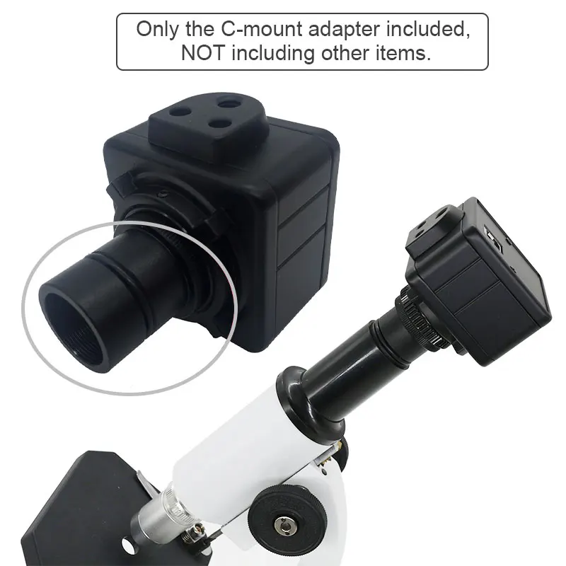 Adapter Ring C Mount to 1.25 inch or 23.2mm 30mm 30.5 mm Diameter for Microscope Connect with Electronic Eyepiece CCD USB Camera