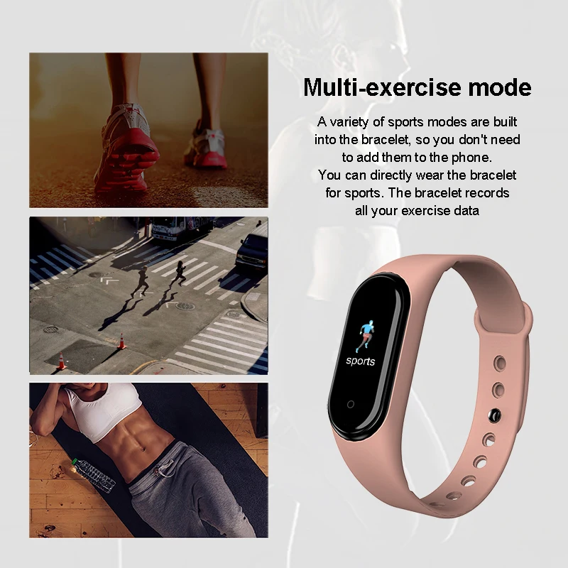 M4 M5 Smart Watch Men Women relógio smartwatch Fitness Tracker Waterproof Watches Blood Pressure Heart Rate Monitor Sports Watch