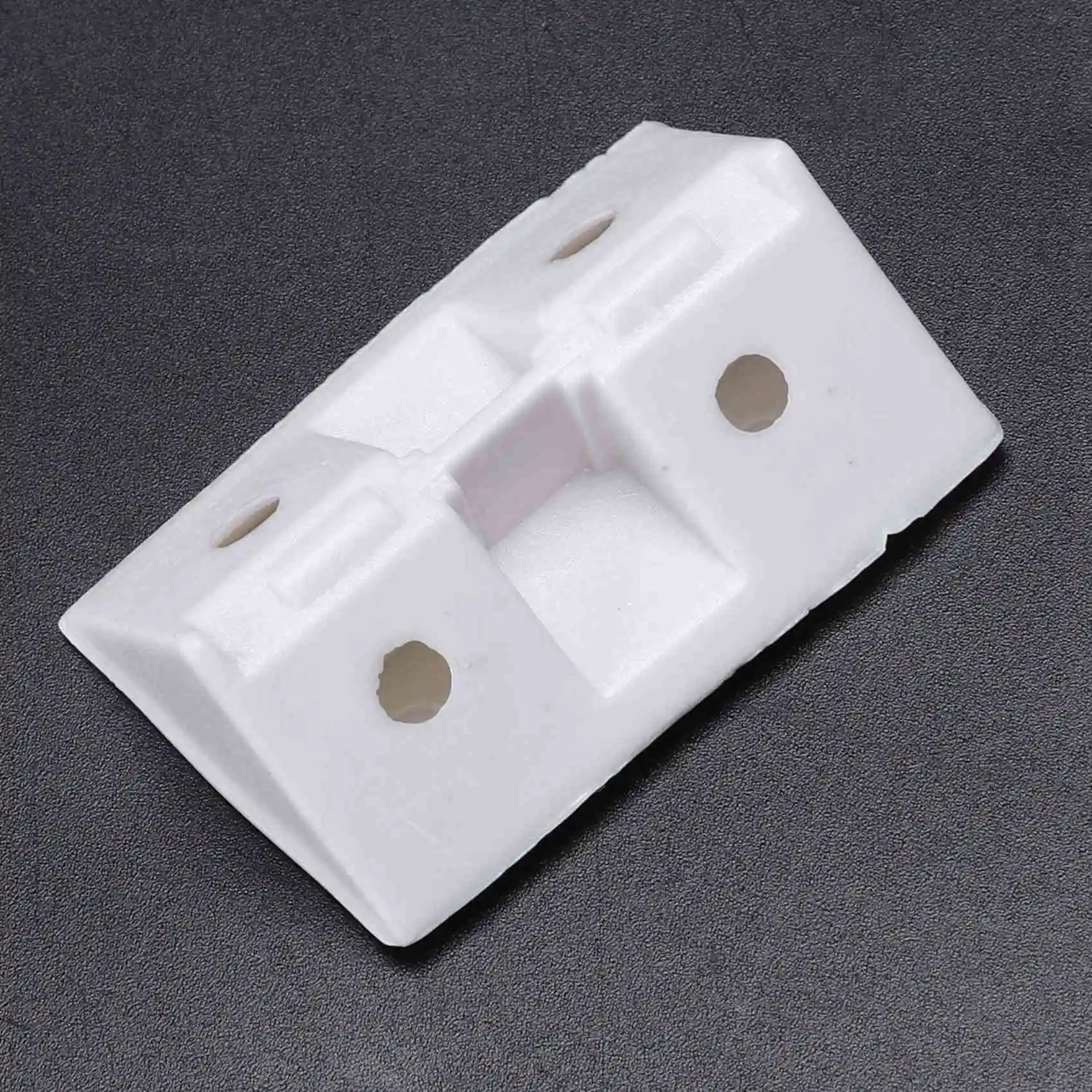 ABUI-60Pcs Shelf Cabinet 90 Degree Plastic Corner Braces Angle Brackets White