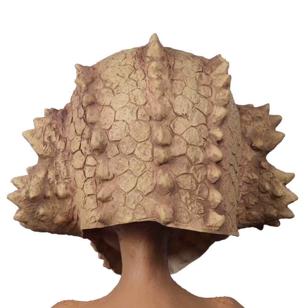 

1pc Lifelike Lizard Premium Wear Ideal Halloween Christmas Carnival Animal Head Masks Emulsion Headgear Toy