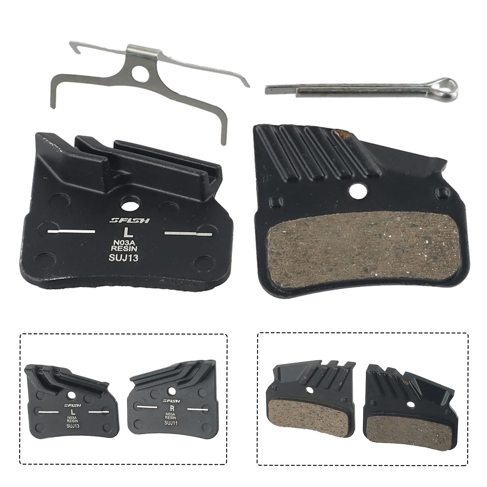 1 Pair N03A Bicycle Bike Disc Brake Pads For-Shimano M9120/M8120/M7120 MTB Bicycle Parts Cycling Organic Resin Disc Brake Pads