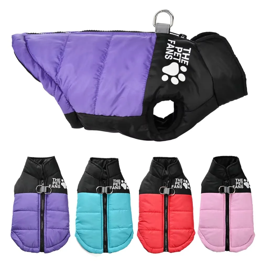 Roupa de inverno para animais de estimação: casaco quente e corta-vento para cães de duas patas, jaqueta acolchoada para cachorros, ideal para uso ao ar livre, para raças como Chihuahua, Teddy, Bichon e Yorkshire.