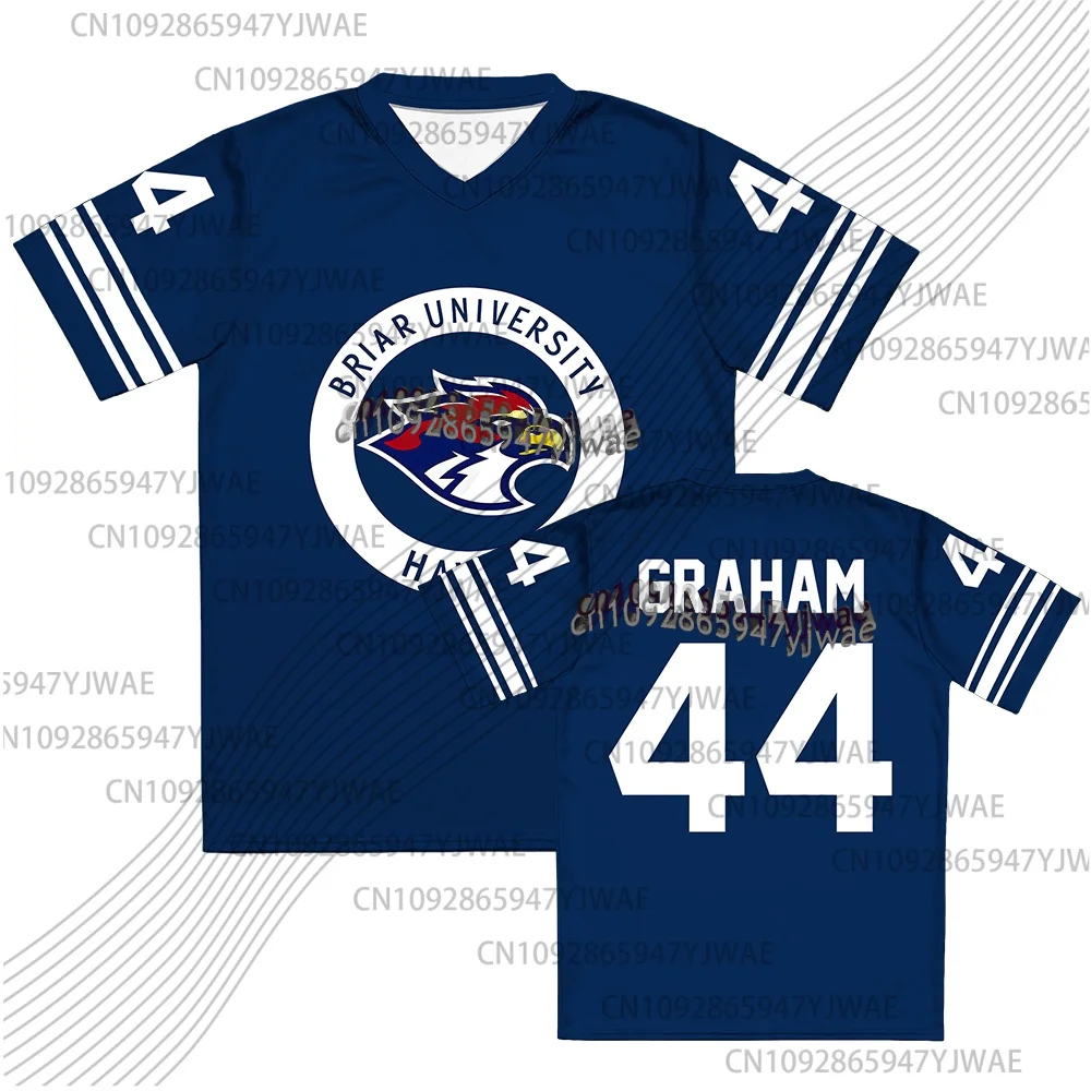 Off Campus Briar University Jersey Graham 44 22 DI LAURENTIS 66 Tucker46 T-Shirt V-Ausschnitt Kurzarm Damen Eltern-Kind-T-Shirt – Detail 10