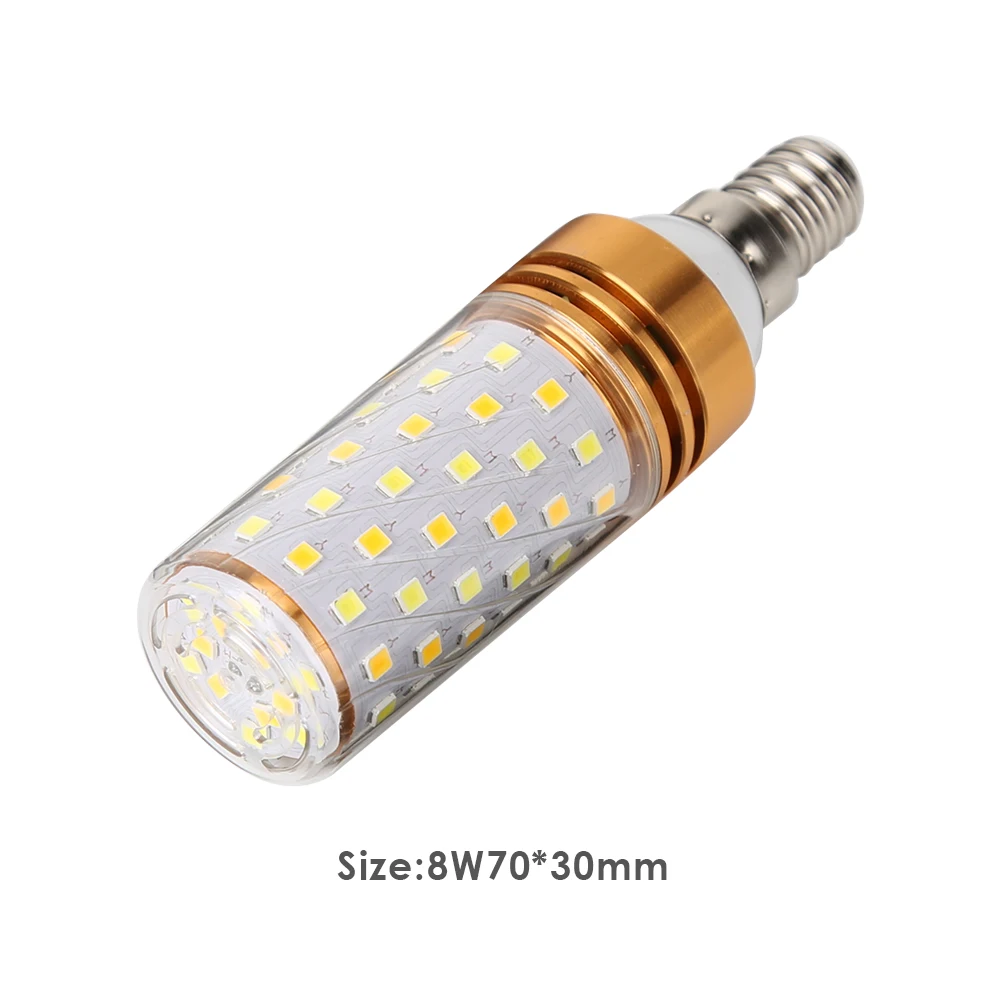 E14 85-265V LED コーンライト 8W 16W 調光可能な電球ランプ屋内家の装飾用