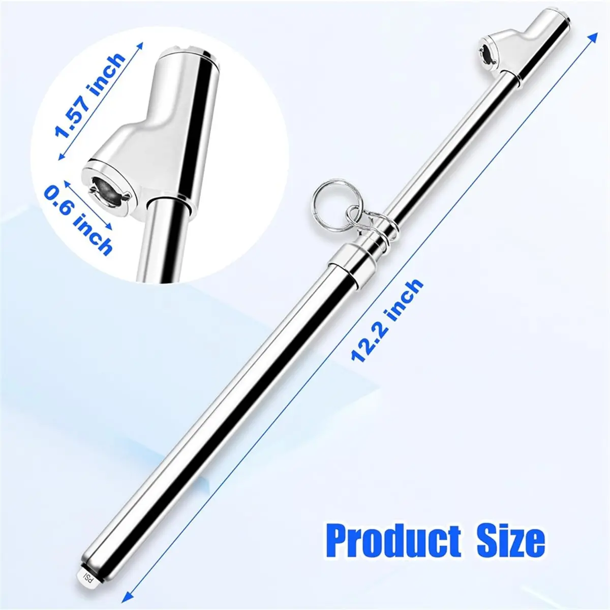 STOCK-2-Pack Dual Head Tire Pressure Gauge - Heavy Duty 10-150 PSI Air Pressure Gauge,for Cars, Trucks, Bikes, RVs & Vehicles