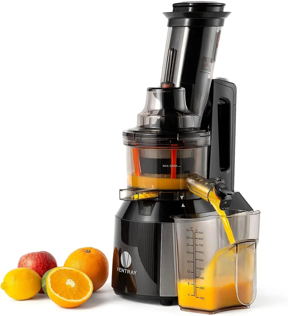 Cold Press Juicer, Slow Juicer Machines for Whole Fruits and Vegetables with 3-inch Large Feed Chute, 240w Slow Masticat