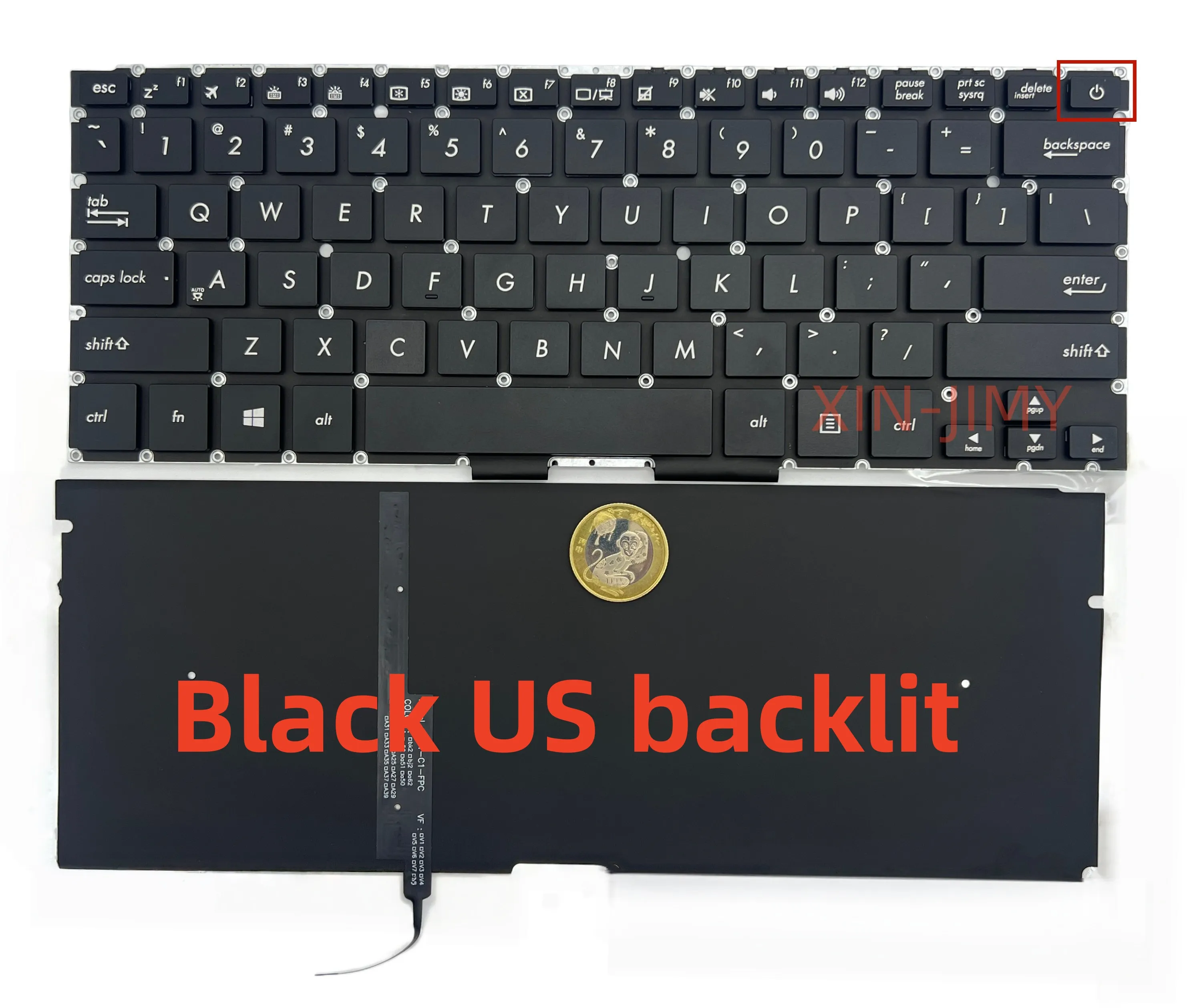 

Черная клавиатура для ноутбука с подсветкой США для ASUS UX310 UX410 U4000 U4000UQ RX310 RX410U