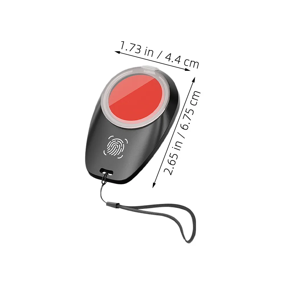 Immagine 7: Set di 3 Tampone per Impronte Digitali Compatti, Asciugatura Rapida, Rosso, con Cordino Portatile per Contabilità Finanziaria e Documenti d'Identità