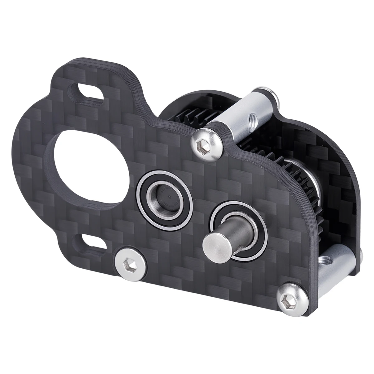 Ultralight Carbon Fiber Portal Transmission Tiny 48P Gearbox for 1/10 LCG Chassis Comp Builds Rigs Upgrade Parts view 3