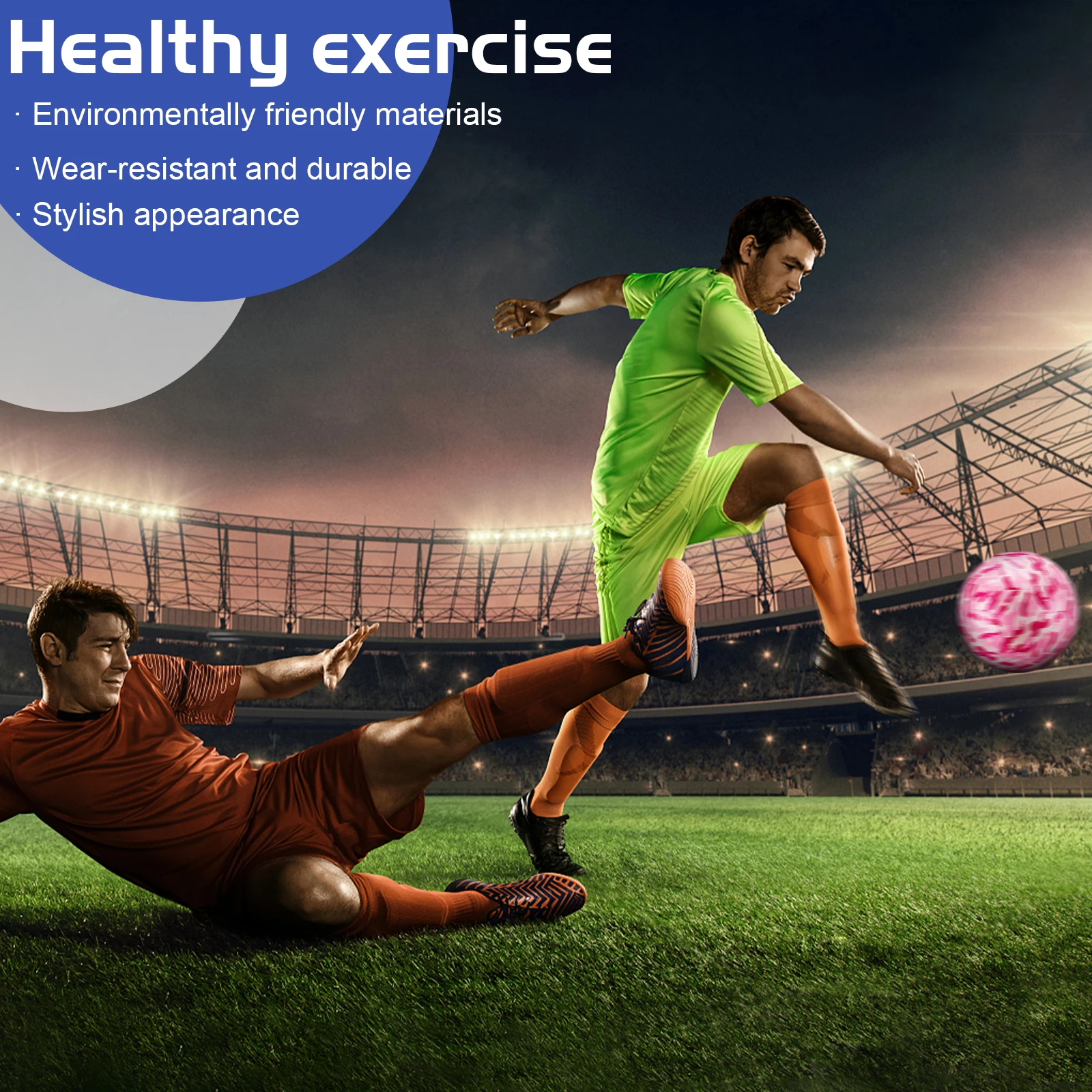 소녀 축구 공 펌프 고무 같은 탄력성 위장 축구 크기 4를 가진 넓은 신청