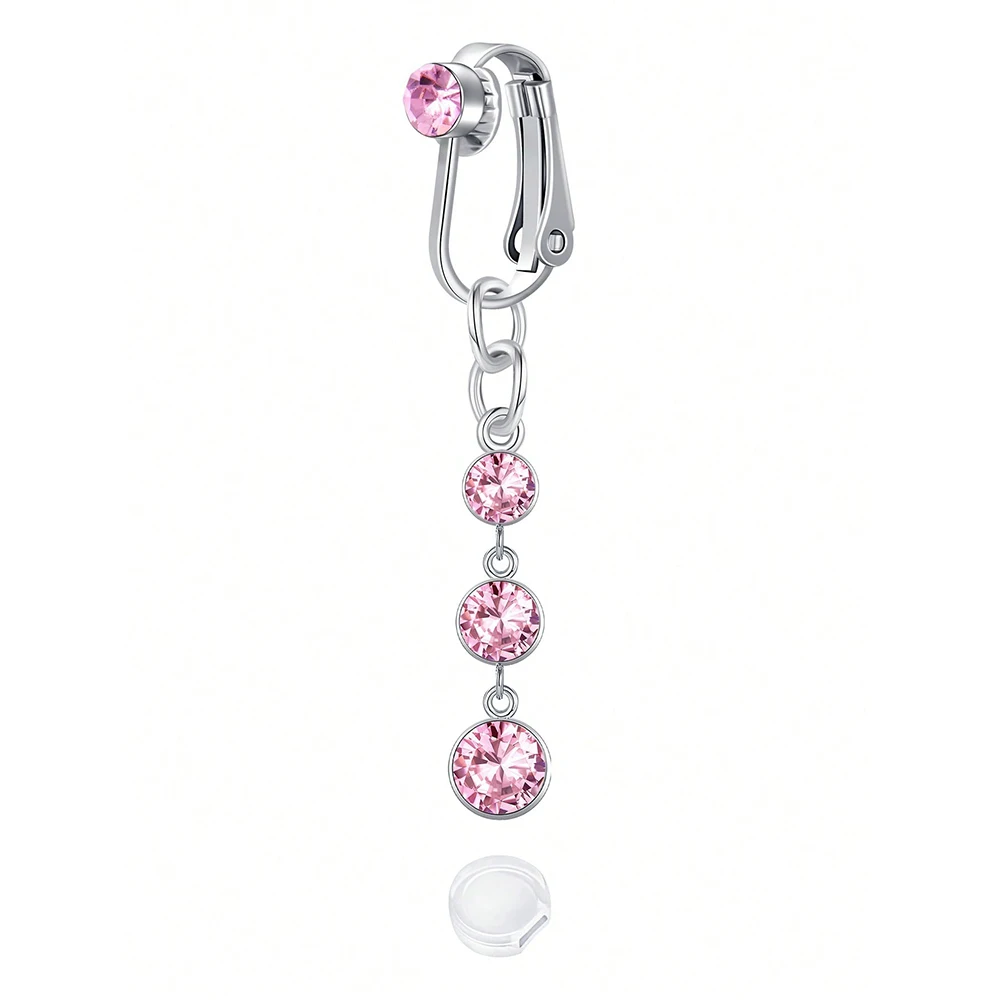 Fake Belly Button Ring Clip-On for Women