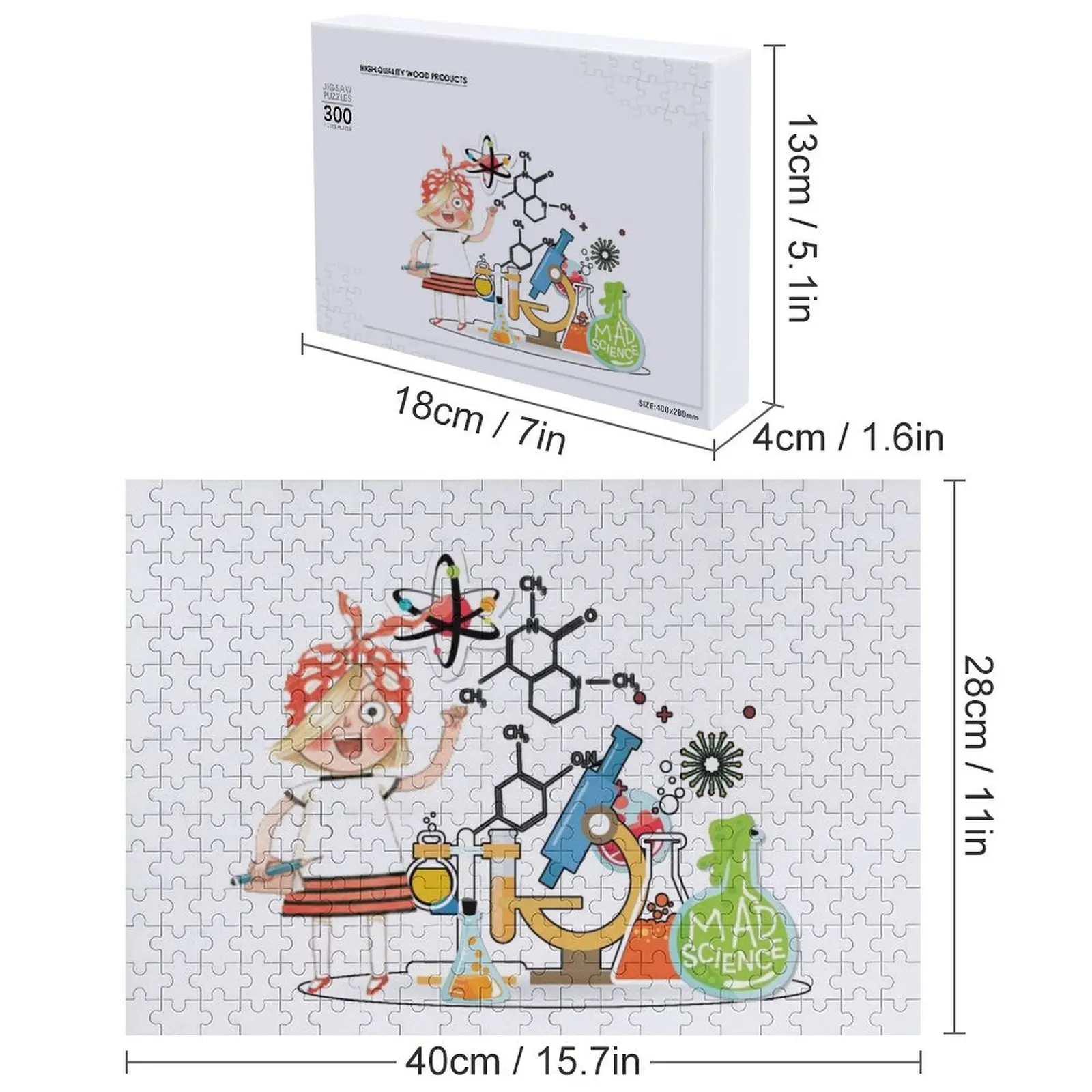 ปริศนาจิ๊กซอว์รูปภาพแบบกำหนดเอง ของขวัญสำหรับเด็ก ปริศนาแบบกำหนดเอง ภาพถ่ายแบบกำหนดเอง นักวิทยาศาสตร์เอดา ทวิสต์ ทดลองในเน็ตฟลิกซ์