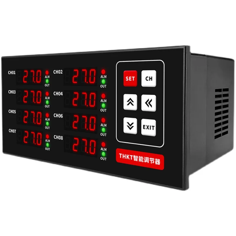 Multi-channel Digital Display Thermostat 2 6  8 Channels PID Temperature Limit Control Intelligent