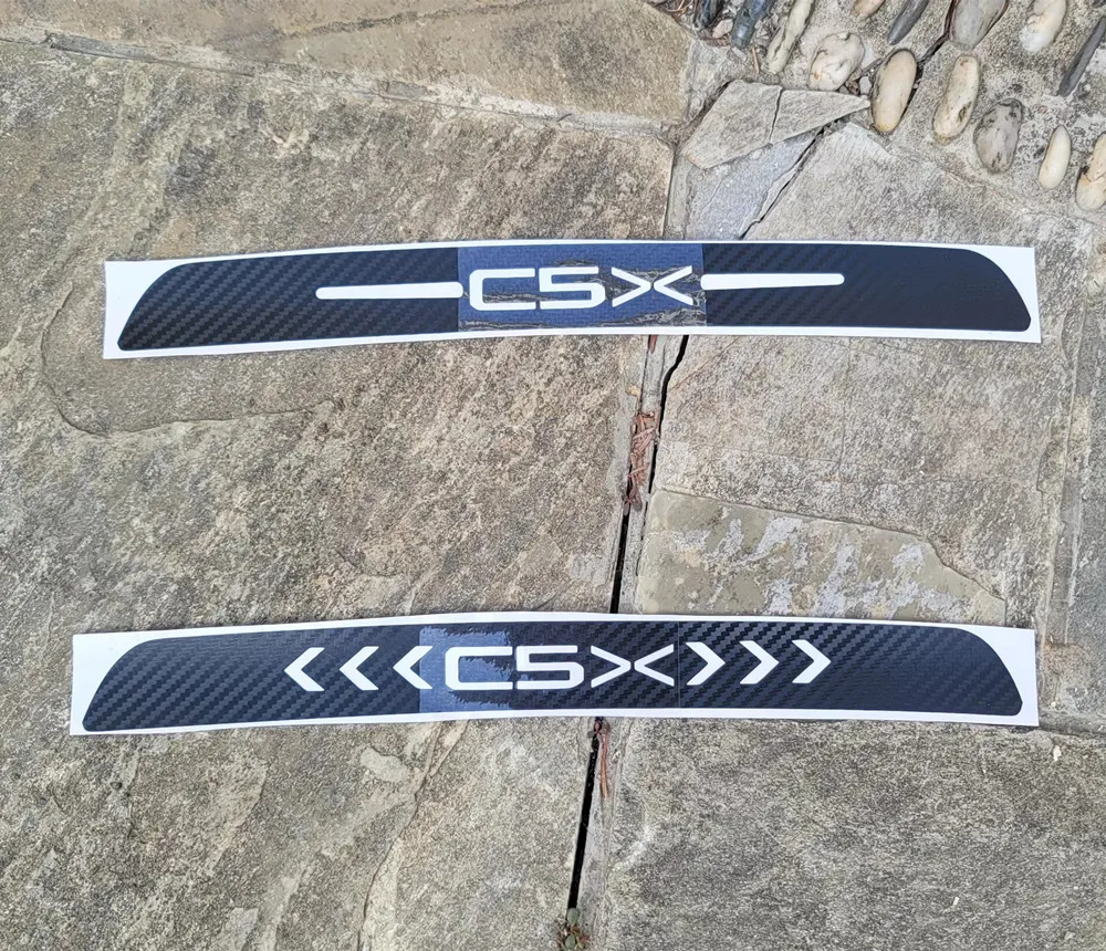 1PC Carbon Fiber Car Stickers for High Mounted Stop Lamp High Brake Lights for Citroen C5X 2021 2022 2023 2024 Accessories