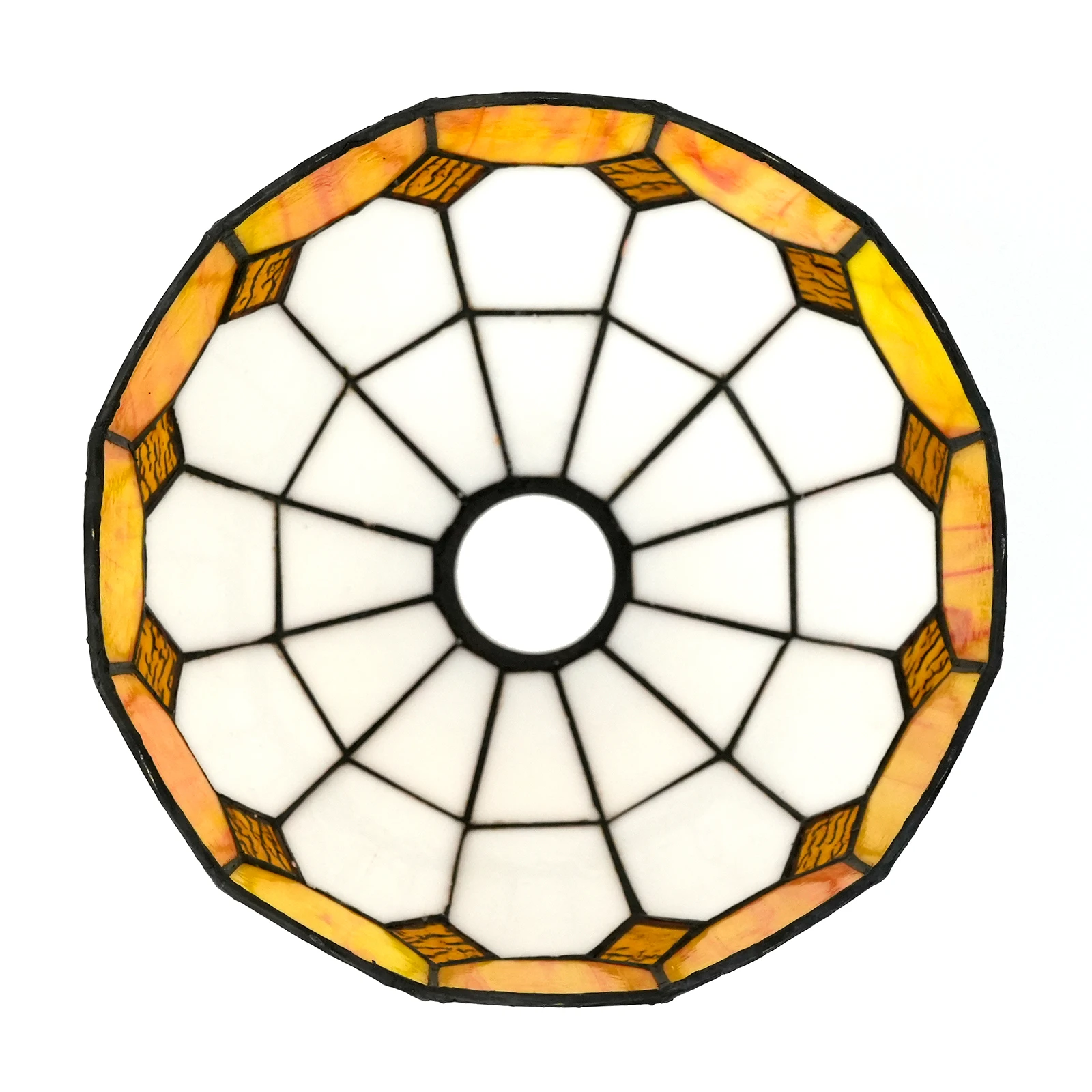 8 inch Mediterranean-style lampshade replacement, Modern stained glass lampshade for chandelier wall lamps ceiling lamp