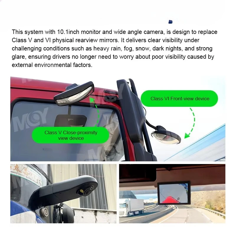 

Close range V-class forward view VI class HGV, suitable for high-definition electronic camera monitoring of truck and bus rearvi
